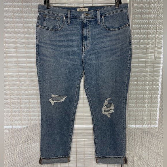 Madewell Roadtripper Slim Boy Jeans Medium Wash Size 32P NWT - Picture 1 of 9